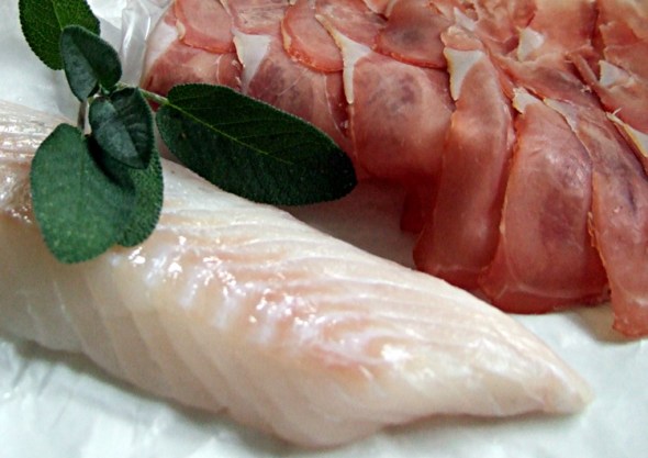 Kabeljau mit Schinken und Salbei