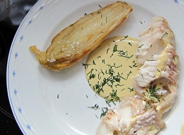 senffisch Senffisch mit Dilldeko