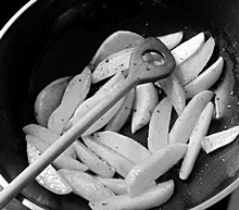 kartoffelachtel Kartoffelachtel, pfannengerührt